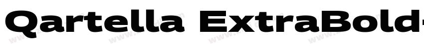 Qartella ExtraBold字体转换